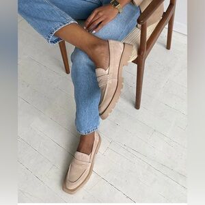Like New - Trendy Dolce Vita Tan Loafers for Women